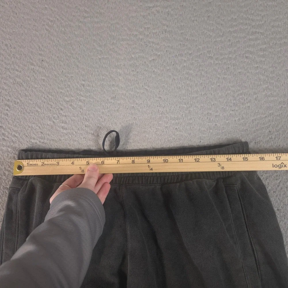 Adidas Sweatpants Mens Large Gray‎ Tapered Leg French Terry Jogger Pockets Logo
